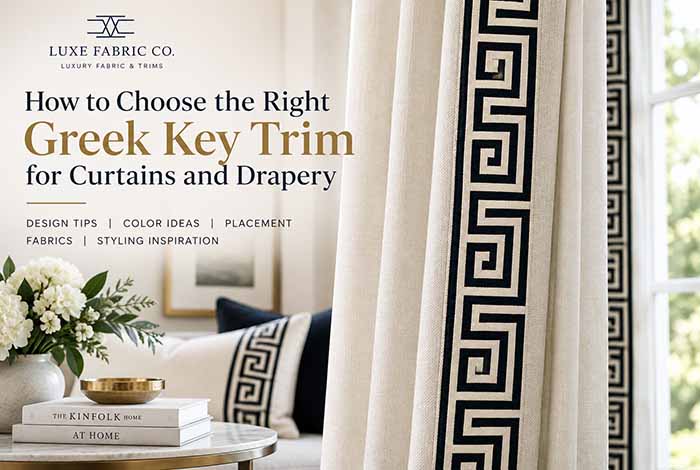 How to Choose the Right Greek Key Trim for Curtains and Drapery