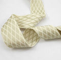 Designer Trim Tape Gold Off White Diamond Fret Zig Zag Chevron Border