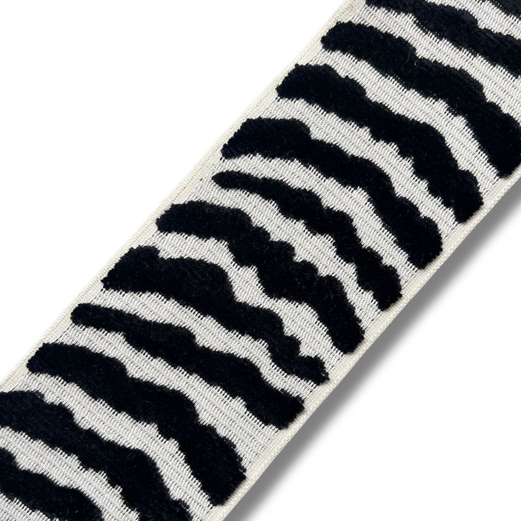 Nala Velvet Designer Trim 3.5" Black