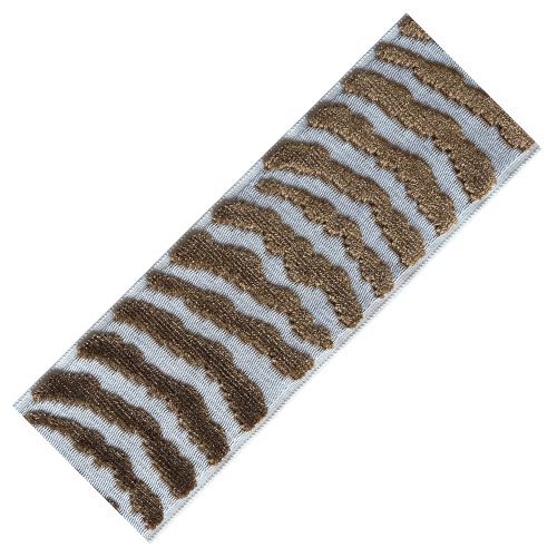 Nala Velvet Designer Trim 3.5" Light Grey