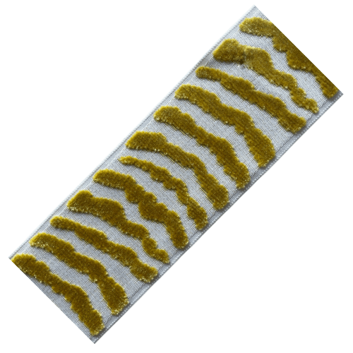 Nala Velvet Designer Trim 3.5" Light Grey