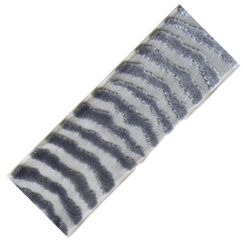 Nala Velvet Designer Trim 3.5" White