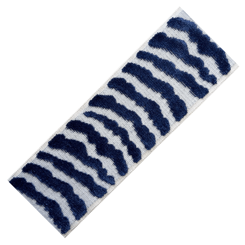Nala Velvet Designer Trim 3.5" Light Grey