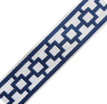 Caroline Trim By the Yard Navy White
