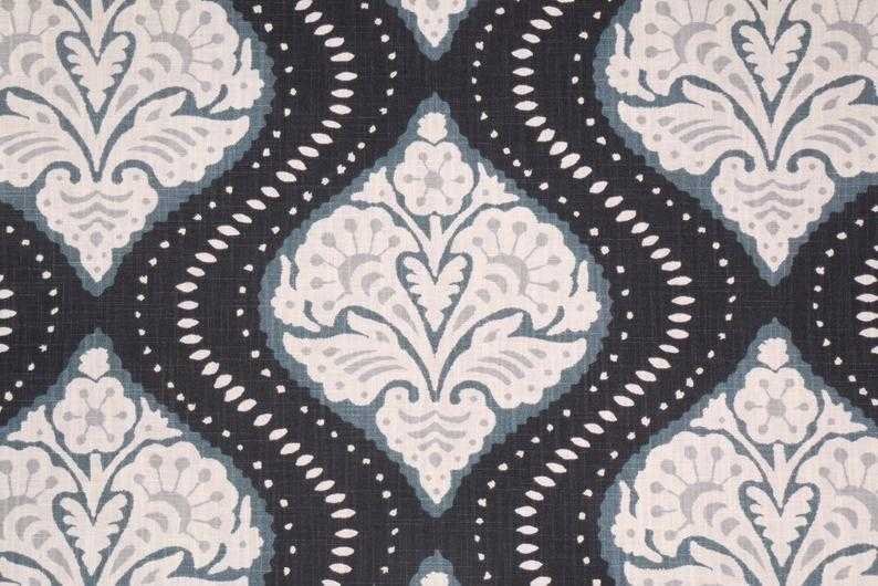 Robert Allen Printed Cotton Fabric midnight floral