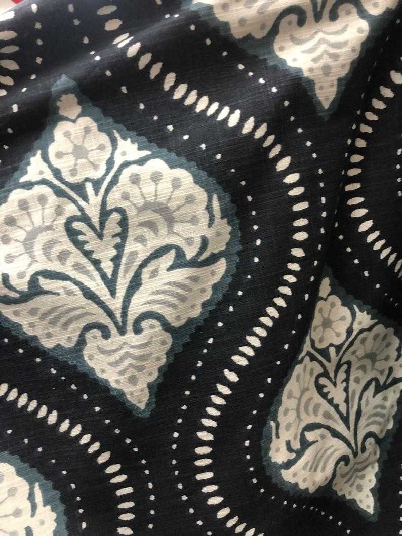 Robert Allen Printed Cotton Fabric midnight floral