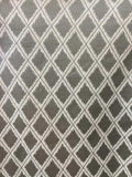 Abstract Fabric Taupe Beige & Off White Diamonds Geometric