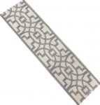 Designer Trim Tape Fretwork 3.5 Silk Grey Embroidered
