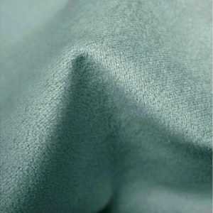Designer Plain Aqua Velvet Home Decor Fabric
