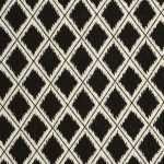 Abstract Fabric Diamonds Geometric Black & Off White
