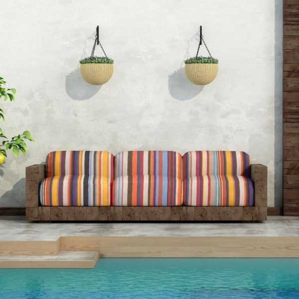 Designer Outdoor Teflon Fabric Multicolor MARBELL UV Long Chair Gazebo Diy