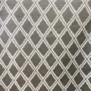 Abstract Fabric Taupe Beige & Off White Diamonds Geometric