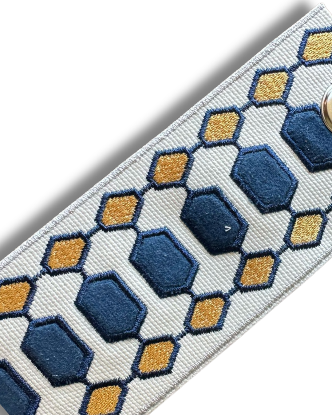 Honeycomb Jacquard Weave 2.5" - Blue