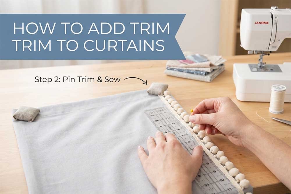 How to Add Trim to Curtains